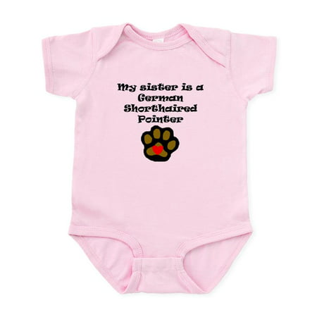 

CafePress - My Sister Is A German Shorthaired Pointer Body Sui - Baby Light Bodysuit Size Newborn - 24 Months