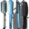 Babyliss Pro Nano Titanium Ultra-Thin Flat Iron & Thermal Paddle Brush + CryoCare Cold Brush Bundle