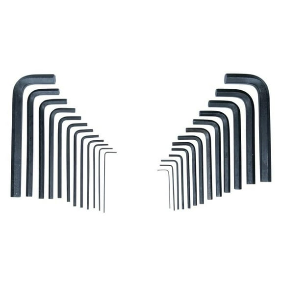 BlueSpot Tools - Metric & Imperial Hexagon Key Pouch Set, 25 Piece