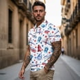 thumbnail image 3 of Aplkyhs 250th Anniversary Theme Matching Couple Sport Shirts Quarter Zip Matching Golf Shirts for Couple Lightweight Mens Hawaiian Shirt Moisture Wicking for Sports, 3 of 6