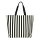 thumbnail image 1 of Balery Black And White Thick Stripes Bolsa Tote Estilo Estético con Cremalleras, Bolsa de Hombro, Bolsa de Compras Grande y Plegable, 1 of 8