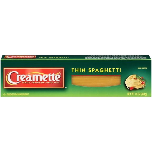 Creamette Thin Spaghetti Pasta, 16-Ounce Box
