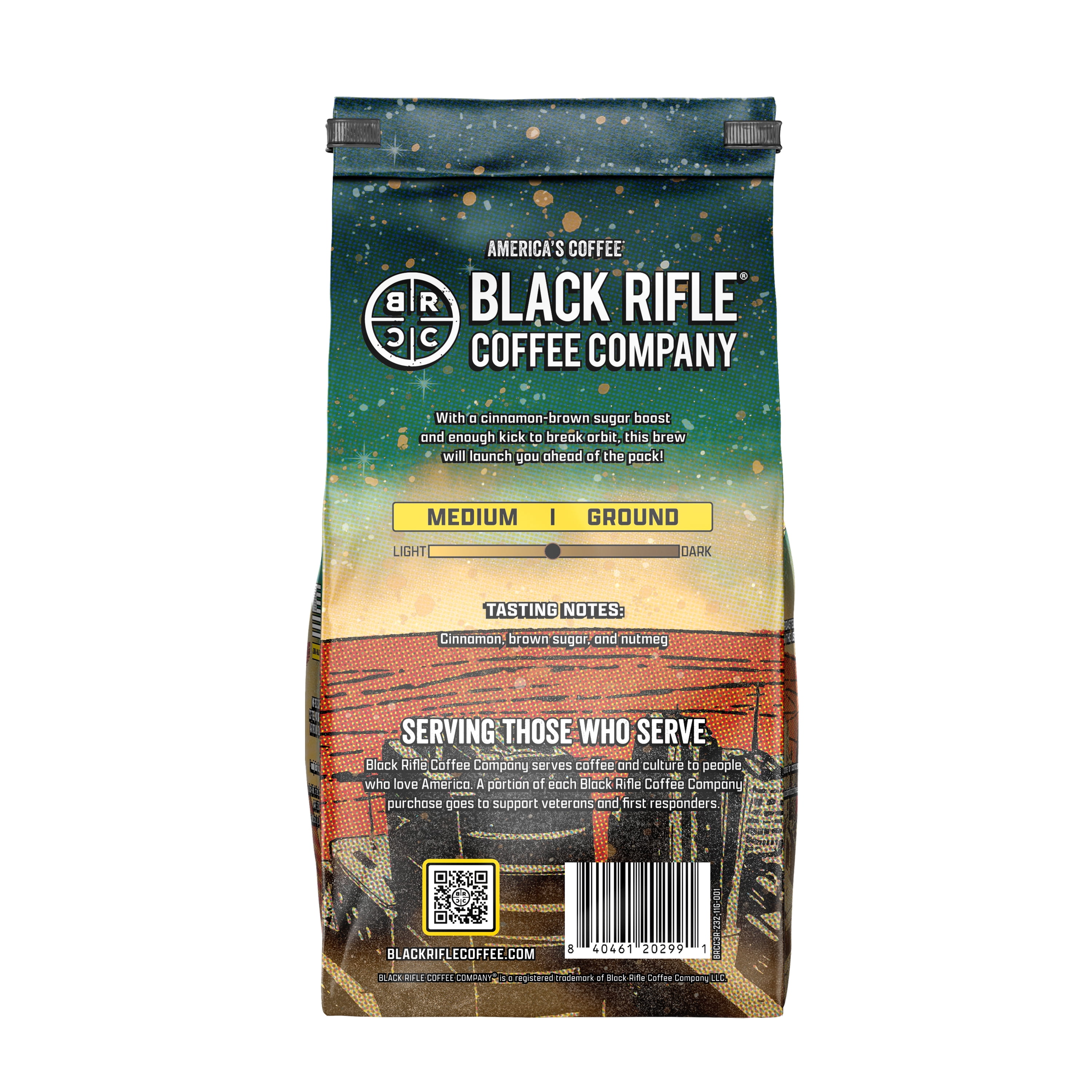 Black Rifle Coffee Company Atomic Llama™, Cinnamon Brown Sugar, Medium Roast, Ground Coffee 11oz