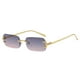 thumbnail image 3 of Rectángulo Sin montura Gafas de sol Decoración Estilo retro Hip Hop Accesorios para fotos Lentes de colores Gafas transparentes para compras Unisex , violeta y violeta y Fernando Gafas de sol sin montura, 3 of 8