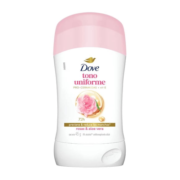 Antitranspirante Dove dermo aclarant skin calming en barra para dama 45 g