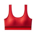 thumbnail image 2 of Antinious Ladies Basic Ribbed Strap Breathable Versatile Layer Inner Bra, 2 of 5