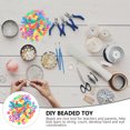 thumbnail image 5 of 1000pcs DIY Accesorios de cuentas hechas a mano Beads de barril de agujero acrílico Cuentas de arroz, 5 of 5