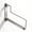 Brushed Nickel-Trapezoid, variant on Chrome Triangle Wall Mounted Swing Arm Clothes Rack Space Saver