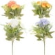 thumbnail image 1 of KAKOWELY 4 piezas de decoración de flores simuladas, florero de adorno de flores artificiales realistas, decoración de flores falsas, 1 of 5
