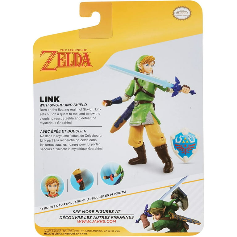 World of Nintendo Legend of Zelda: Skyward Sword Link Action Figure 4 Inches