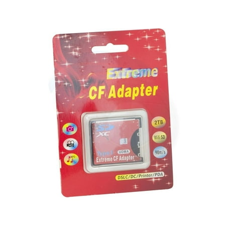 - SD MMC SDHC SDXC to Compact Flash CF Card Type I Adapter