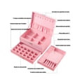 thumbnail image 2 of Estuche Caja Joyería Gran Capacidad Multifuncional Rosa, 2 of 5