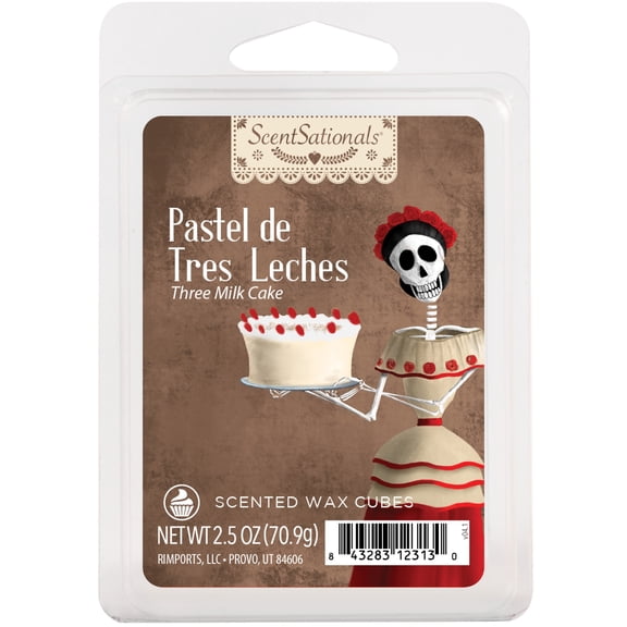 Pastel De Tres Leches (Three Milk Cake) Scented Wax Melts, ScentSationals, 2.5 oz (1-Pack)