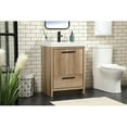 thumbnail image 2 of 24 inch single bathroom vanity in natural oak, 2 of 8