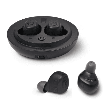 Medline Bluetooth Rechargeable OTC In-The-Ear Hearing Aid, Black,Adjustable Volume