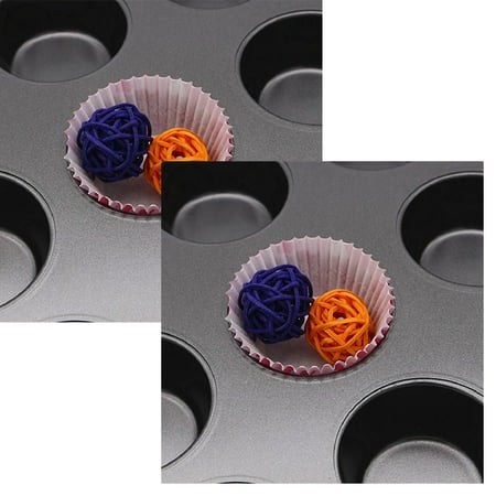 

Cookie Cutter 12 Cup Pan Dishwasher Baking Non Steel Stick Microwave Cupcake Saf Cake Mould