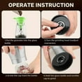 thumbnail image 6 of Bartans Manual Salt and Pepper Mill Grinder Set, Stainless Steel Blades Shakers for Kitchens 2 Pack, 6 of 8