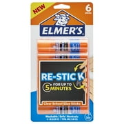 Elmers Re-Stick School Glue Sticks, 0.28-Ounces, 6 Count