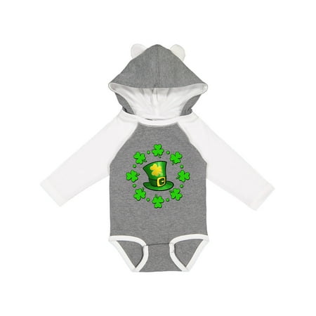 

Inktastic St. Patricks Day Shamrocks and Hat Gift Baby Boy or Baby Girl Long Sleeve Bodysuit
