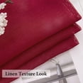 thumbnail image 4 of Cortinas MIULEE Kitchen de lino semitransparente, 61 x 61 cm, color burdeos, 4 of 8