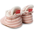 thumbnail image 5 of Newborn Infant Baby Girl Boy Cotton Booties Stay On Sock Slippers Soft Bedroom Shoes Non-Skid Ankle Boots With Grippers Toddler Crib Warm Shoe First Walker Birthday Shower Gift, 5 of 6