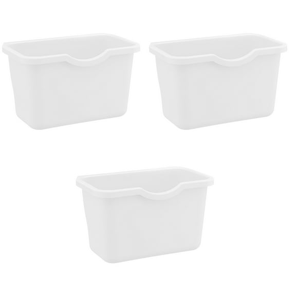 3 PCS Waste Basket for Kitchen Hanging Trash Can Multifunctional