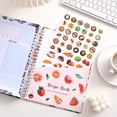 thumbnail image 6 of 192-Page Large Hardcover Recipe Book with 4 Fruit Themes, Blank Recipe Notebook Organizer, Includes Pocket & Food Stickers for Cooking Enthusiasts, DIY Meal Planners, and Family Recipes, 6 of 16