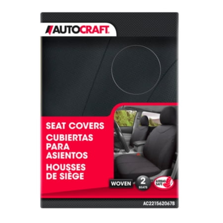 Autocraft Car Suv Seat Cover Black Waffle Classic Universal Low Back Breathable All Season 2 Pack Walmart Com Walmart Com