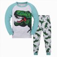 thumbnail image 2 of Gibobby Toddler Boys Pajamas Boys Girls Pjs Set Two Piece Soft Pajamas 1t 2t 3t 4t 5t Kids Fall Winter Long Sleeve Pajamas Loungewear Kid Sleepwear Toddler Boys Clothes,GY2,Size 3-4 Years, 2 of 4