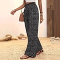 thumbnail image 4 of Jerdar Womens Wide Leg Pants Palazzo Casual Flowy Elastic Waist Pant Dressy Long Lounge with Pockets Summer Spring Outfits L, 4 of 6