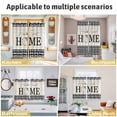 thumbnail image 6 of Farmhouse Home Kitchen Curtains 72 Inch Length, Black Plaid Vintage Wood Grain Butterfly Grommet Top Bedroom Living Room Curtains, Light Filtering Cafe Curtain Drapes 2 Panels Set 104''x72'', 6 of 9