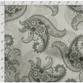 thumbnail image 4 of Soimoi Asian Paisley Printed, Japan Crepe SatinFabric, by The Yard 54 Inch Wide, Decorative Sewing Fabric for Dresses Kimonos Gowns, Olive Green, 4 of 5