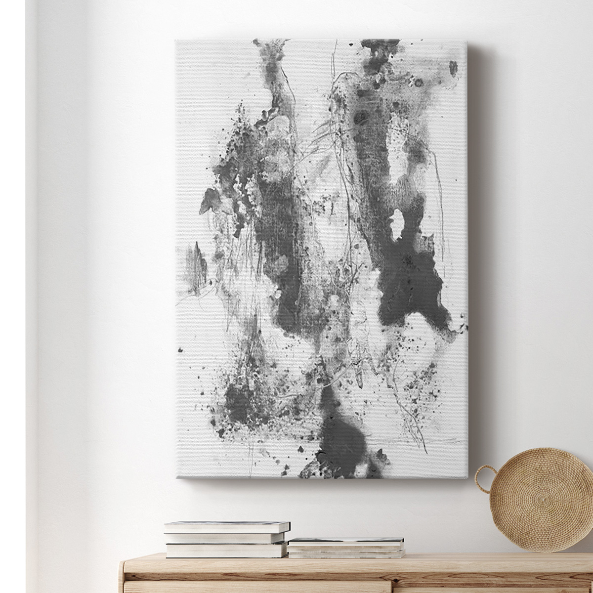 Graphite Abstract III Premium Gallery Wrapped Canvas - Ready to Hang