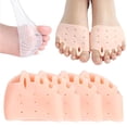 thumbnail image 2 of Separadores de dedos de silicona, separadores de dedos Hyggear, 4 pares de almohadillas para los pies, transpirables y suaves, para hombres y mujeres, 2 of 6
