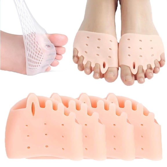 4PCS Hyggear Silicone Toe Foot Cushions Separator Hyggear Toe Separators Hyggear Toe Spacers Ball of Breathable & Soft, For Men & Women