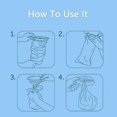 thumbnail image 5 of 50 Pcs 1000 ml Spit Bags, Vomit Bags, Poop Bags with Ring for Travel Sickness Aeroplane Hospital Use, 5 of 5