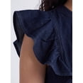 thumbnail image 3 of Scoop Women's Midi Dress with Flutter Sleeves, Sizes XS-XXL, 3 of 4