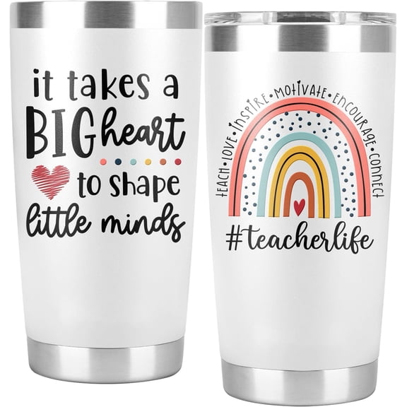 Teacher Christmas Gifts, Teacher Life Gifts for Women Men - Teacher Appreciation Gifts, Teacher Birthday Gifts Idea, Gifts from Students, Appreciation Week - 20 Oz Tumbler Cup Mug