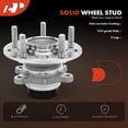 thumbnail image 5 of A-Premium Wheel Hub and Bearing Assembly Compatible with Hyundai Elantra 2007-2012 L4 2.0L with 4-Wheel ABS Rear Left or Right, 5 of 9