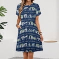 thumbnail image 2 of Together Is Our Favorite Place to Be Camper Short Sleeve Dress Women Summer Evening Dresses Ladies Sundress, 2 of 7