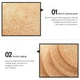 thumbnail image 3 of 2Pieces Japanese Flat Seat Cushion Handcrafted Breathable Straw Cushion Tatami Floor pillow insserts for Home Decorative Seat, 3 of 8