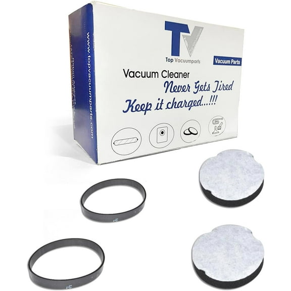 Vacuum Cleaner Belts and Filter Cotton Compatible For Bissell 1604895 Replacement Belts and 1604896 Replacement Filter Sponge with 2690 1520 2112 Series Vacuum Cleaner