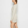 thumbnail image 2 of Placket Front Onesie in Cozy Light Oatmeal, 2 of 5