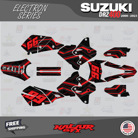 Kalair GFX Graphics Kit for Suzuki DRZ400SM (2001-2023) Electron Series