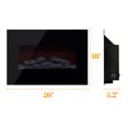 thumbnail image 5 of SUNNY Electric Fireplace Wall Mounted 26 Inch with Remote Control Hanging Fireplace with LED Remote-Adjustable Lightness and Overheat Protection Electric Wall Mount Fireplace, 5 of 9
