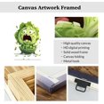thumbnail image 5 of ZHONGYUTONG Funny Kitchen Canvas Wall Art Whimsical Food Art Pictures Fruit Vegetable Painting Humorous Poster Prints for Kitchen Dining Room Decor Framed (20.00" x 30.00"), 5 of 5