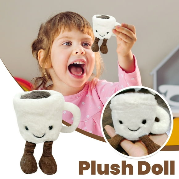 JEy-cat Amuseables Espresso Cup Peluches Jouetanimal en Peluche Douxtasses Câlines Espresso Cup Peluches Jouets en Peluche Doux Cadeau Idéal pour la Journée de Pâques
