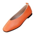 thumbnail image 2 of Flat Shoes for Women 2026 Casual Square Toe Slip On Casual Ballet Flats Comfortable Ballerina Business Soft Walking Shoes, 41, 2 of 5