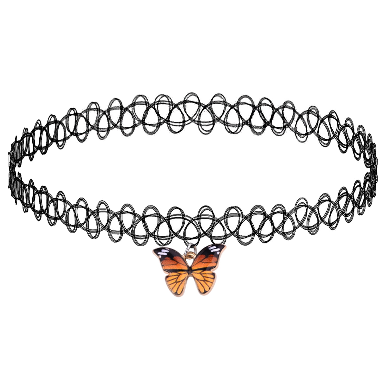 BodyJ4You 2PC Choker Necklace Butterfly 