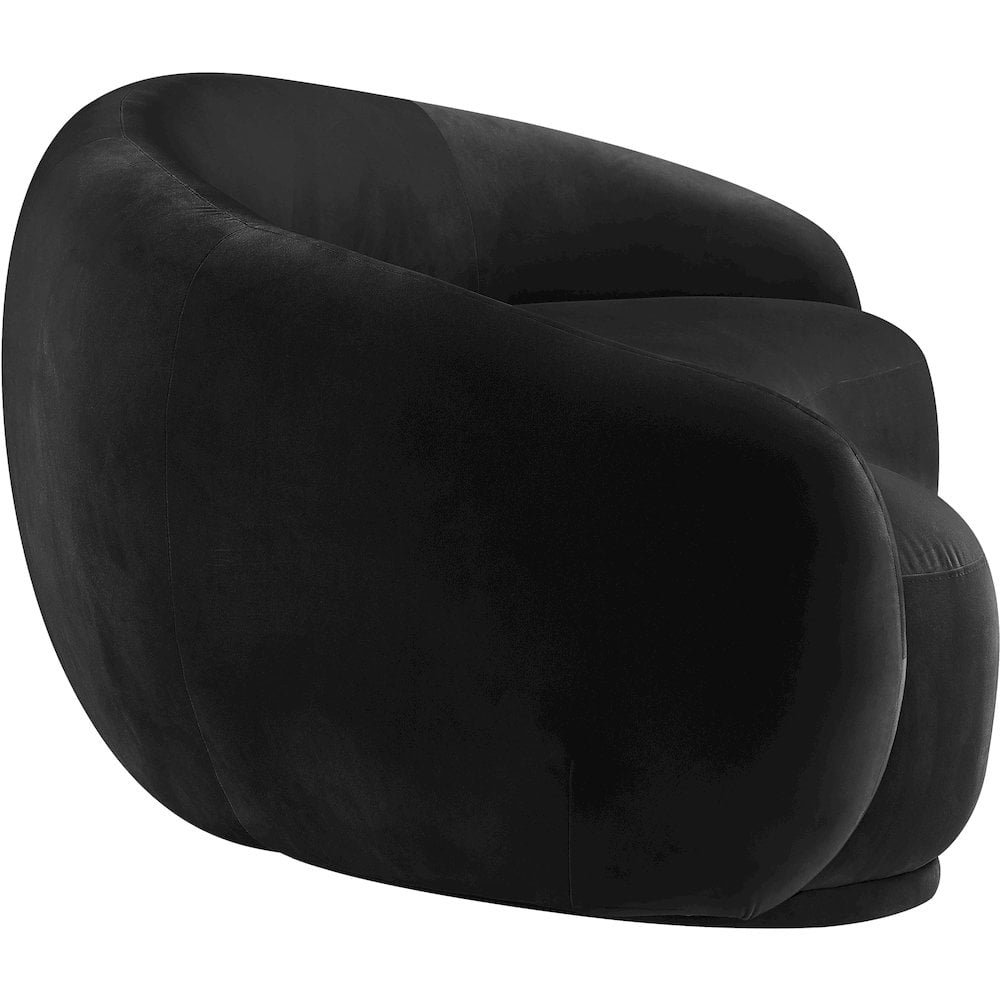 Meridian Furniture Emery Black Velvet Sofa